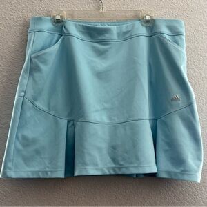 ADIDAS Women's Pleated Golf Tennis Skort Baby Blue SIZE: XL